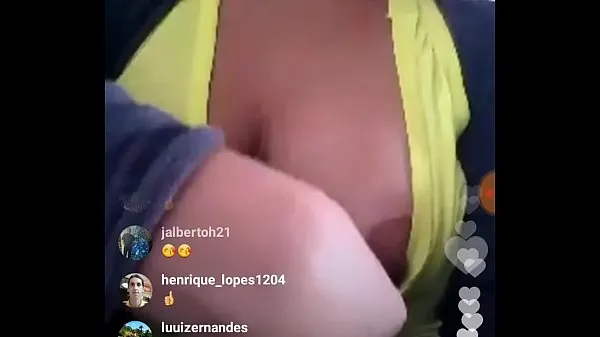 HD dançarina lb mostrando mamilos no instagram ao vivo clipes de energia