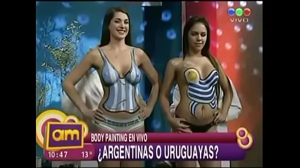 Valeria Degenaro & Pamela Paiva en peinture de corps extraits vidéo HD