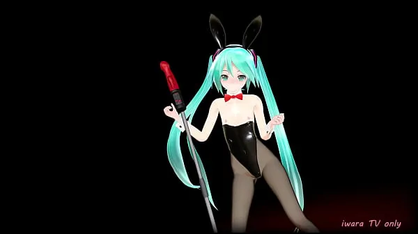 MMD Hatsune Miku Cosplay Bunnies Playboy Dancing Apple PieClip di alimentazione HD