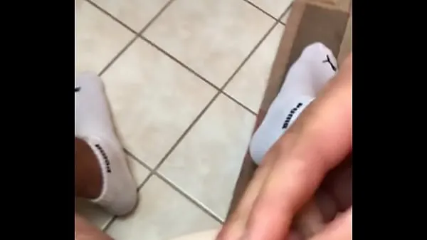 HD Selfmade Fuck WHITE Socks cum on Toilette Small Cock Tiny Dick Tiny Balls Cumshot elektrické klipy