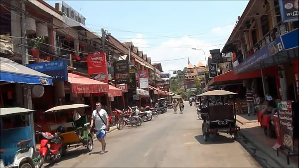 HD Pub Street Siem Reap Cambodia napájecí klipy