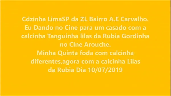 HD Cdzinha LimaSP Dando no cine com a calcinha tanguinha lilas da Rubia Gordinha a para Negao Roludo 10072019 güç Klipleri