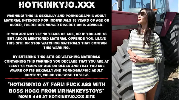 HD Hotkinkyjo at public farm fuck her ass with Boss Hogg from mrhankeystoys Power Clips