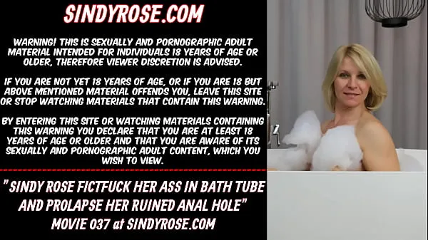 HD Sindy Rose fistfuck her ass in bath tube and prolapse her ruined anal hole power Clips