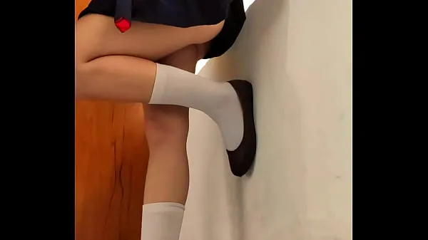 HD Teenage fucked and creampied standing against the window in empty classroom พาวเวอร์คลิป