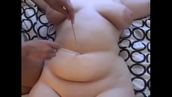 HD BBW Bellybutton play 功率夹