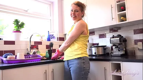 HD AuntJudys - 46yo Natural FullBush Amateur MILF Alexia gives JOI in the Kitchen power Clips