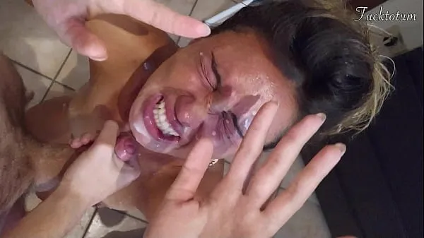 HD Girl orgasms multiple times and in all positions. (at 7.4, 22.4, 37.2). BLOWJOB FEET UP with epic huge facial as a REWARD - FRENCH audio power Clips
