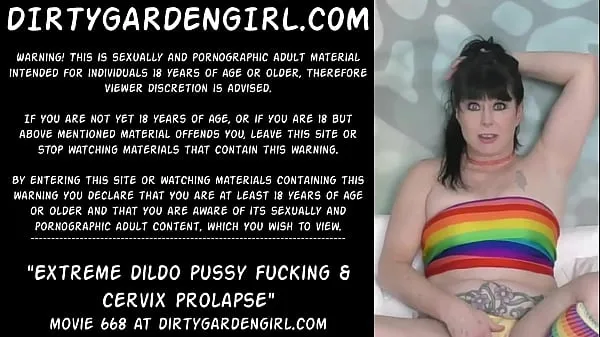 HD Dirtygardengirl destroy pussy with dildo 功率夹