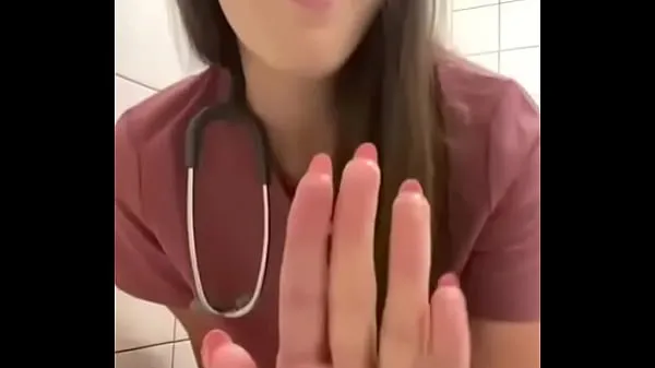 HD nurse masturbates in hospital bathroom power Clips