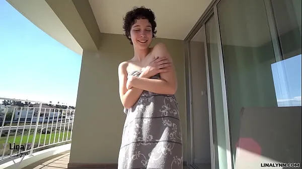 HD First FUCK outdoors! LinaLynn on the hotel balcony power Clips