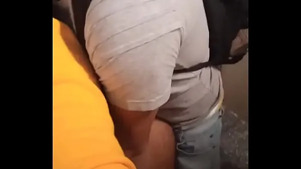 HD Brand new giving ass to the worker in the subway bathroom kraftklipp