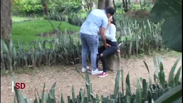 HD SPYING ON A COUPLE IN THE PUBLIC PARK 功率夹