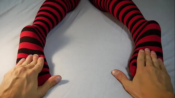 HD Soles Massage And Tickling, Stripped Socks Power Clips