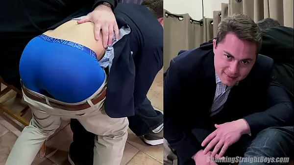 HD A Straight Boy Goes Over The Knee For A Hard Spanking From A Man مقاطع الطاقة