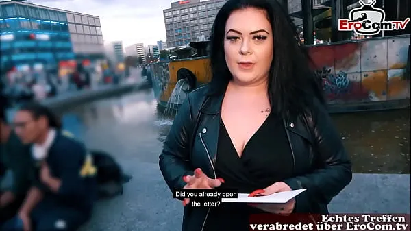 HD German fat BBW girl picked up at street casting power Clips