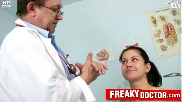 HD Hot czech brunette Monika gets fingered by daddy doctor power Clips